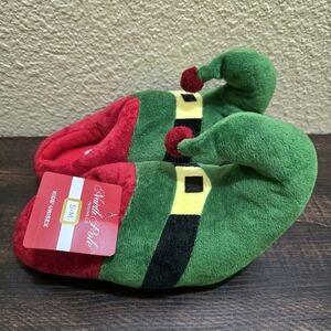 North Pole Trading Co. Kid's Toddler Elf Christmas‎ Slippers NWT Size S/M